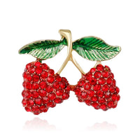 Broche fruit Fraise des bois