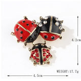 Broche Trio de Coccinelles