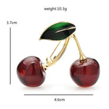 Broche Fruit Cherry Bloom